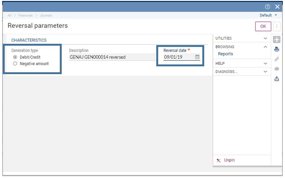 How to Create a Reversing GL Journal Entry in Sage X3